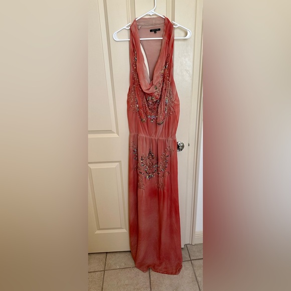 PATRIZIA PEPE cowl neck maxidress with racer back style - Picture 1 of 6
